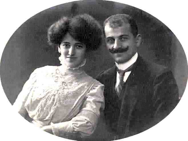 Otto Kahn mit seiner Ehefrau Hedwig, geb. Rothschild